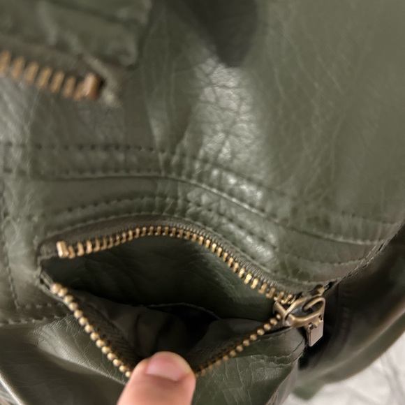 Men's Green Leather Jacket - Picture 5 of 7